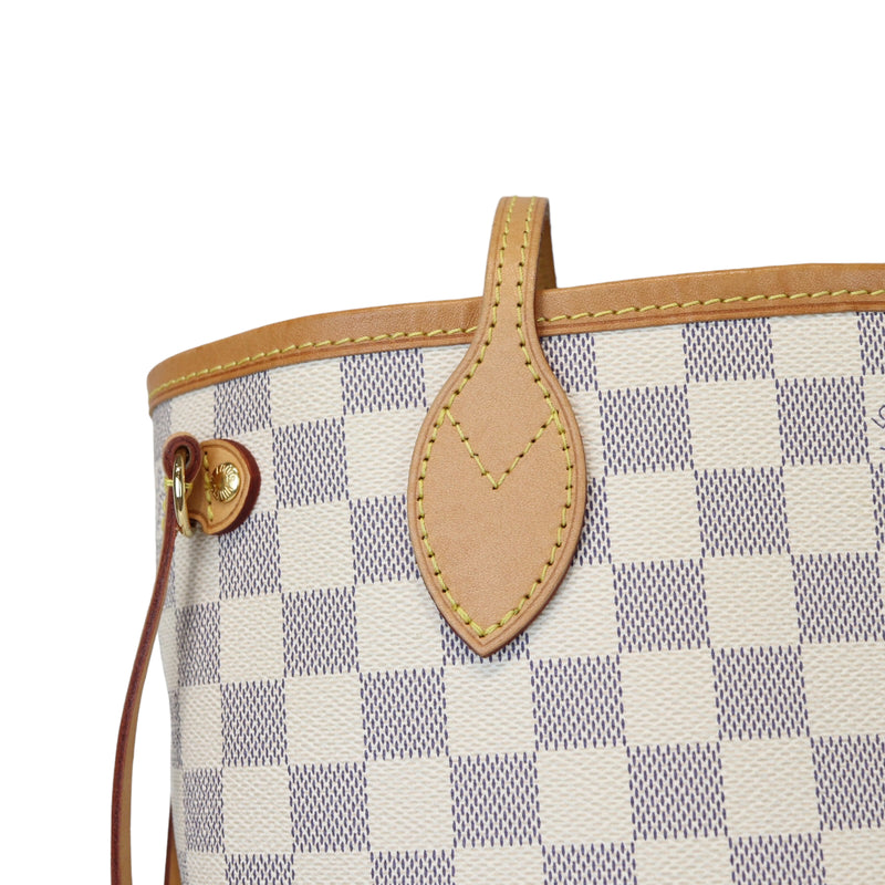 Louis Vuitton Damier Ebene Neverfull MM Shoulder Bag Canvas Purse Excellent  For Sale at 1stDibs