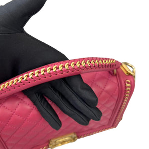Boy Old Medium Handle Calfskin Pink GHW