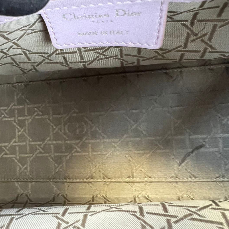 Lady Dior Medium Lambskin Purple SHW