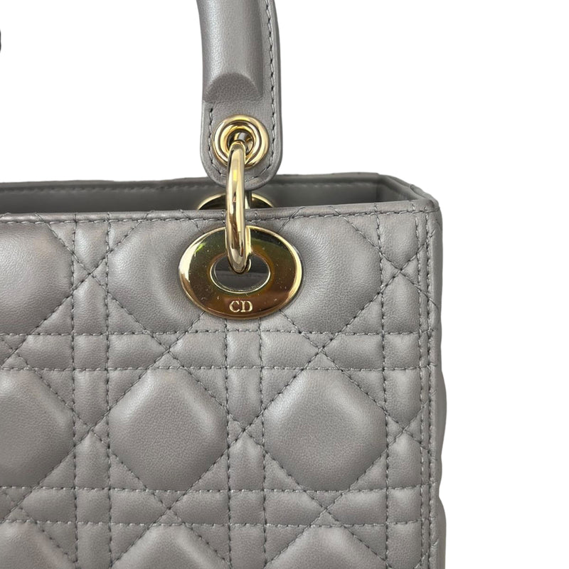 Lady Dior Medium Grey GHW