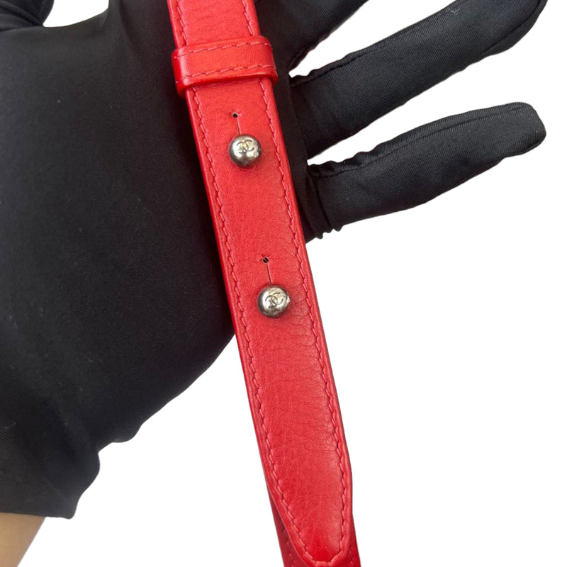 Small Boy Lambskin Red GHW