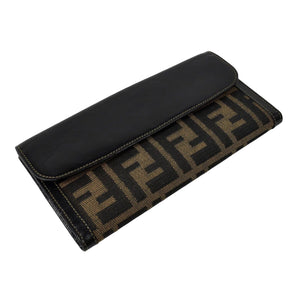 Monogram Zucca Long Flap Wallet Brown