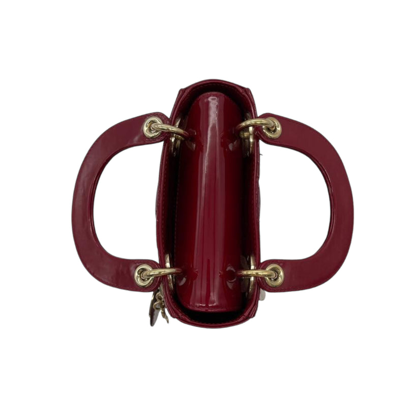 Mini Lady Dior Patent Red GHW