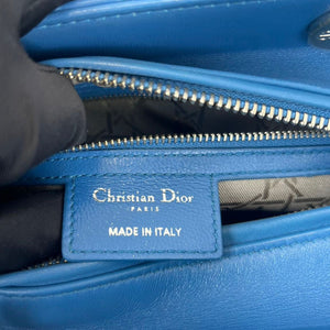 Lady Dior Medium Blue Lambskin SHW