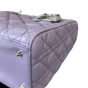 Lady Dior Medium Lambskin Purple SHW
