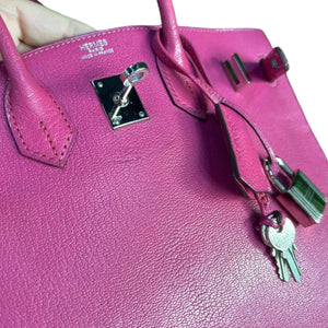 Birkin 25 Fuschia Chevre PHW