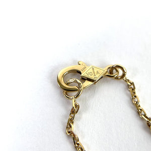 Vintage 18K Alhambra Necklace Black Onyx
