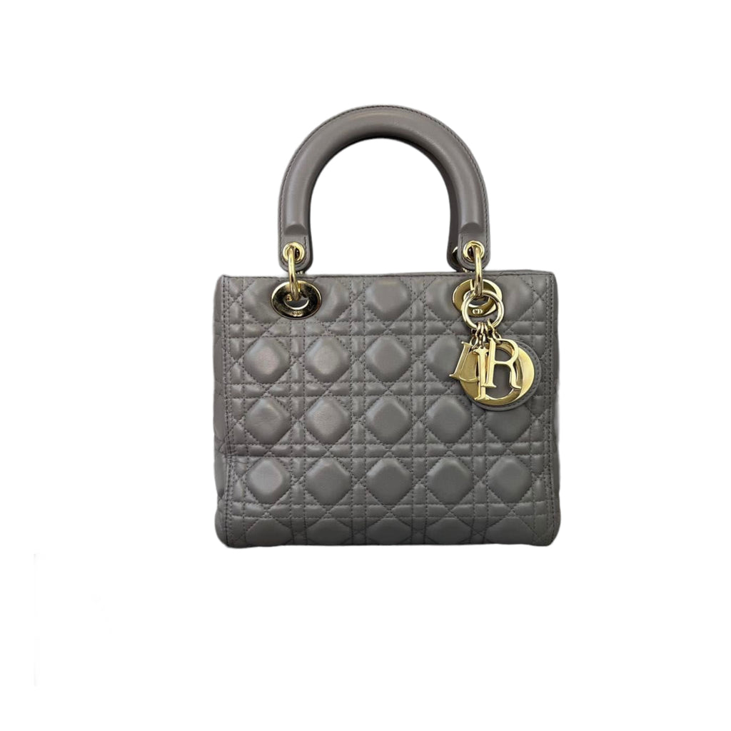 Lady Dior Medium Grey GHW