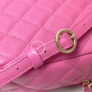 Small CC Day Backpack Caviar Pink GHW