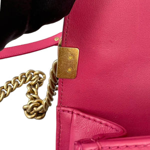 Boy Old Medium Handle Calfskin Pink GHW