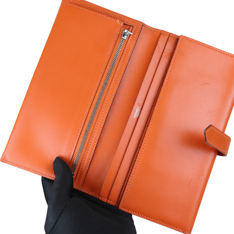 Orange Bearn Wallet in Chèvre Leather with Palladium Hardware, 2013, The  Art of Giving: The Luxury Wish List, 2020