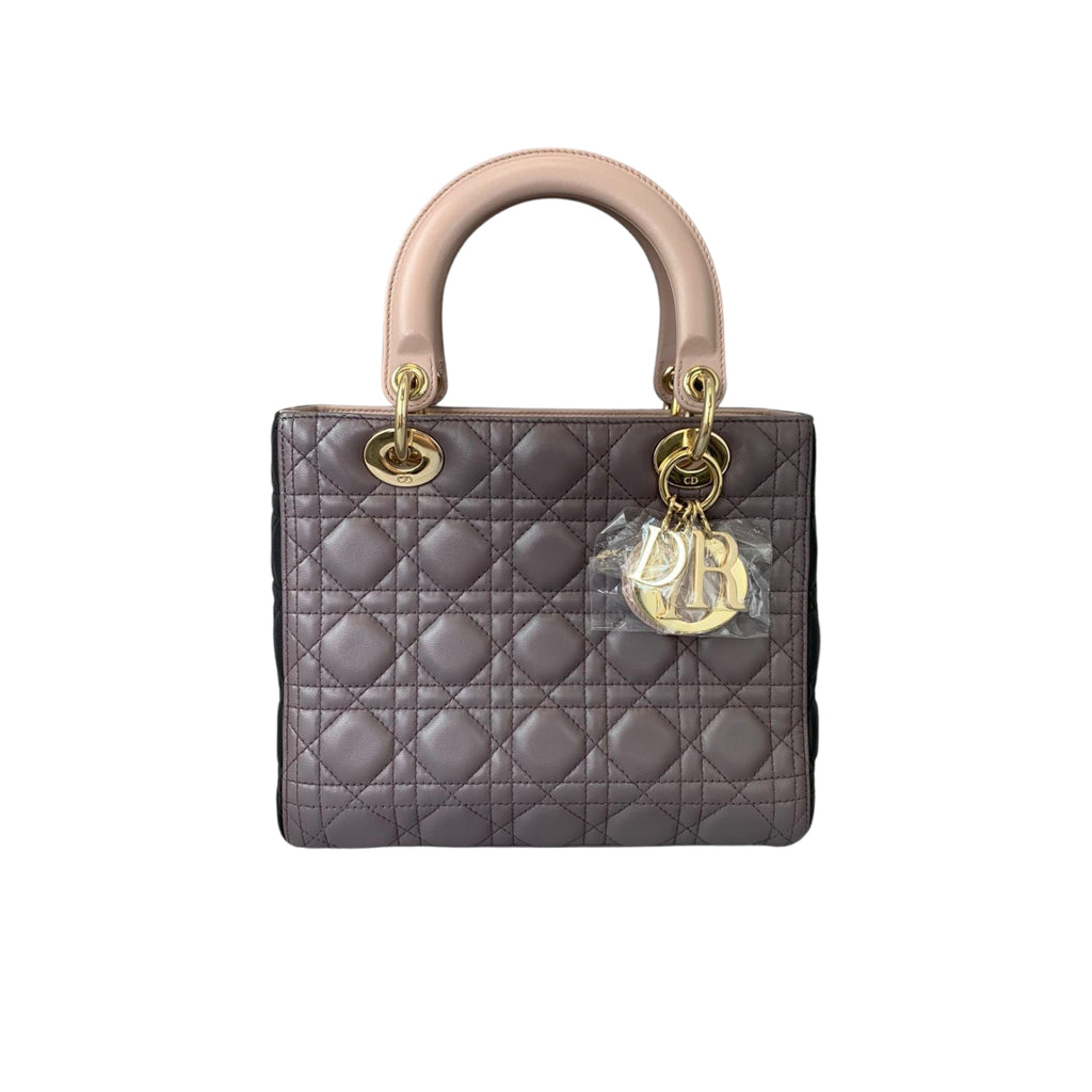 Lady Dior Medium Three Tone Colors GHW