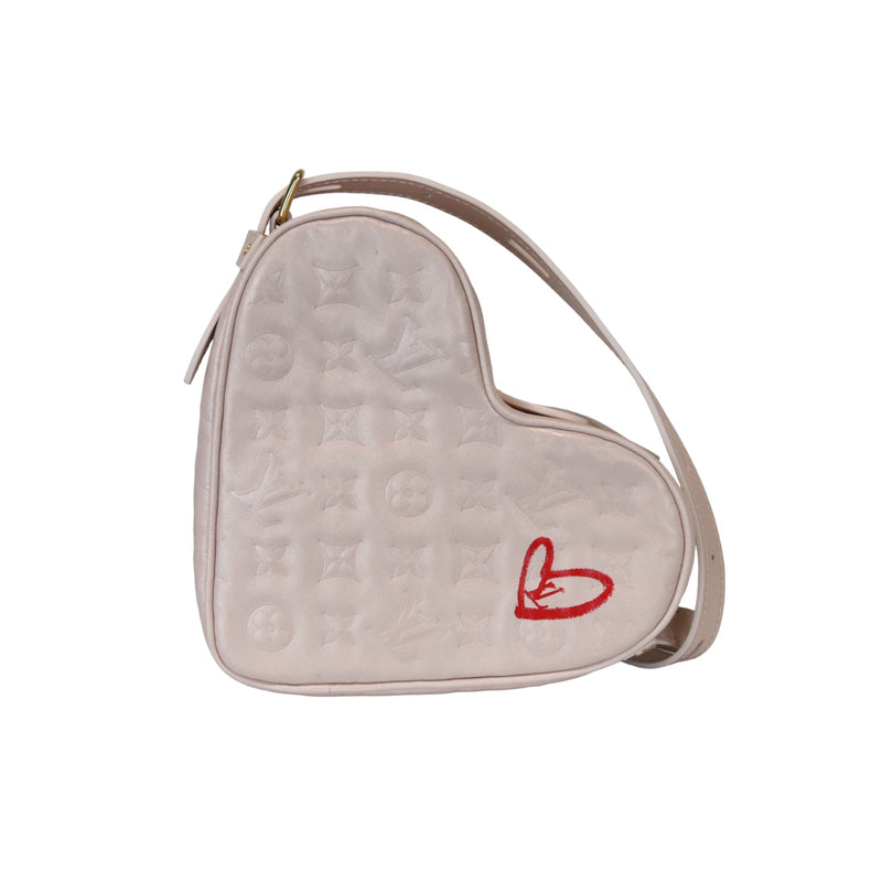 Louis Vuitton Fall In Love Heart Bag Embossed Monogram Light Pink Lambskin