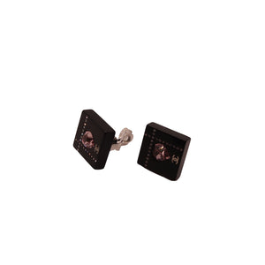 CC Clip-on Vintage Earrings Square