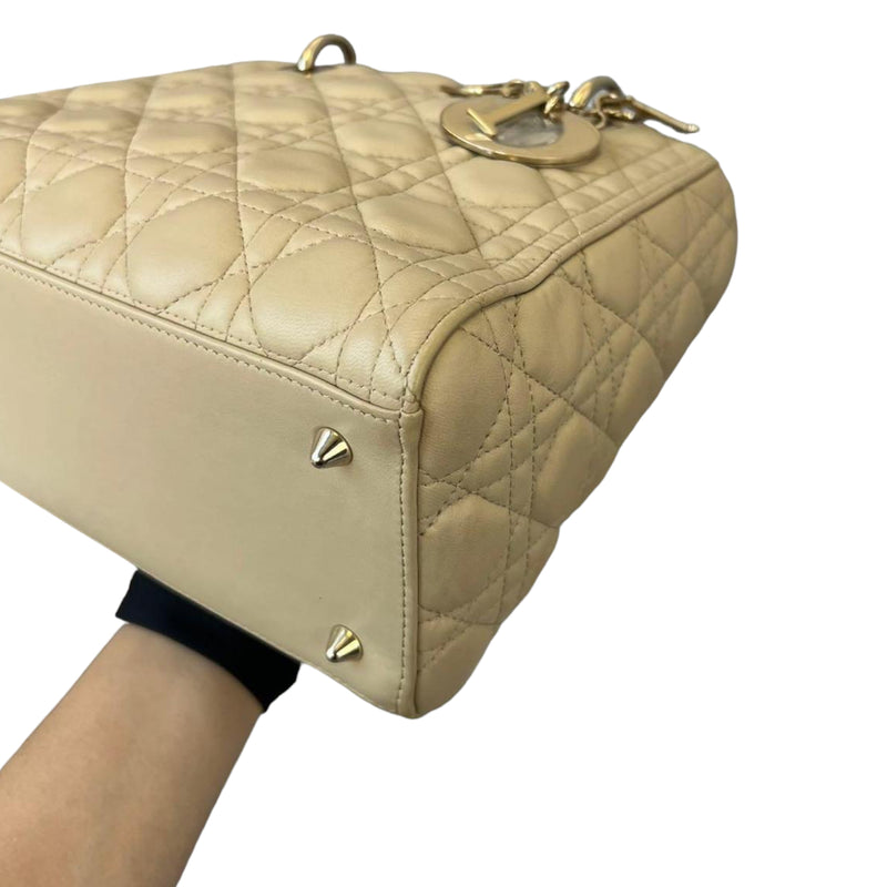 Lady Dior Medium Beige GHW