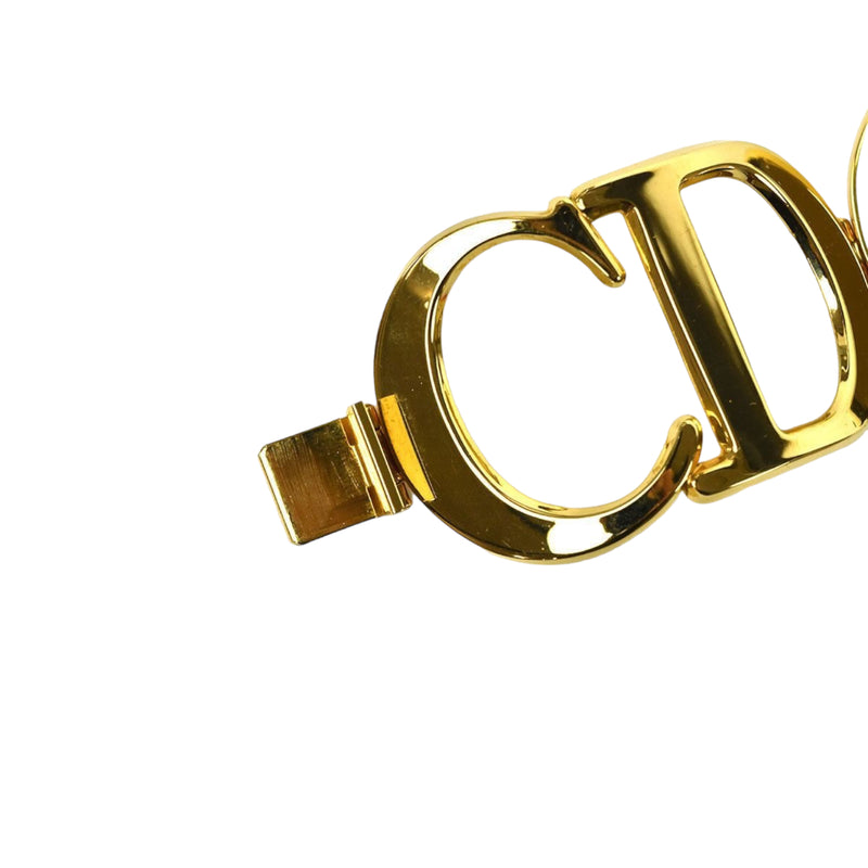 Vintage CD Logo Initial Cuff Gold