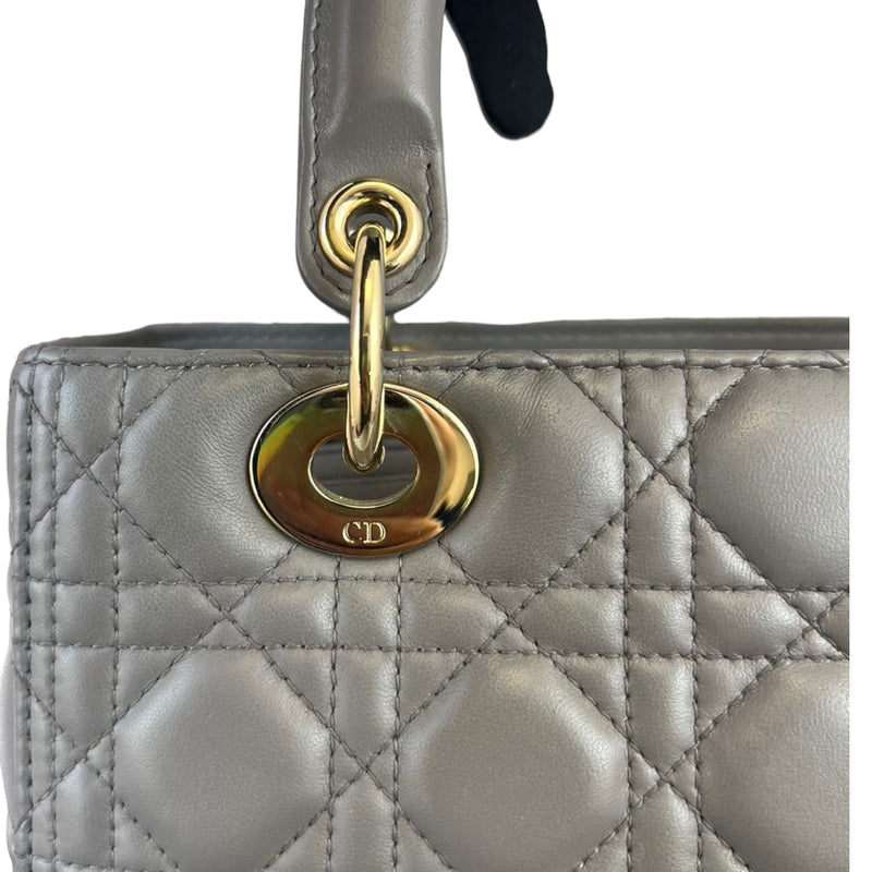 Lady Dior Medium Grey GHW