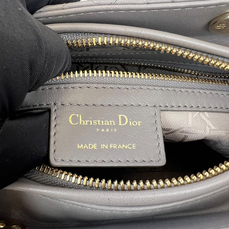 Lady Dior Medium Grey GHW