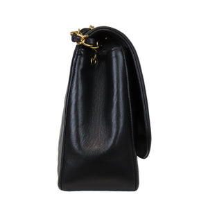 Medium Diana Lambskin Black GHW