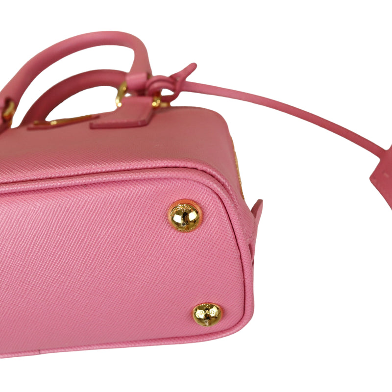 Promenade Mini Saffiano Pink GHW