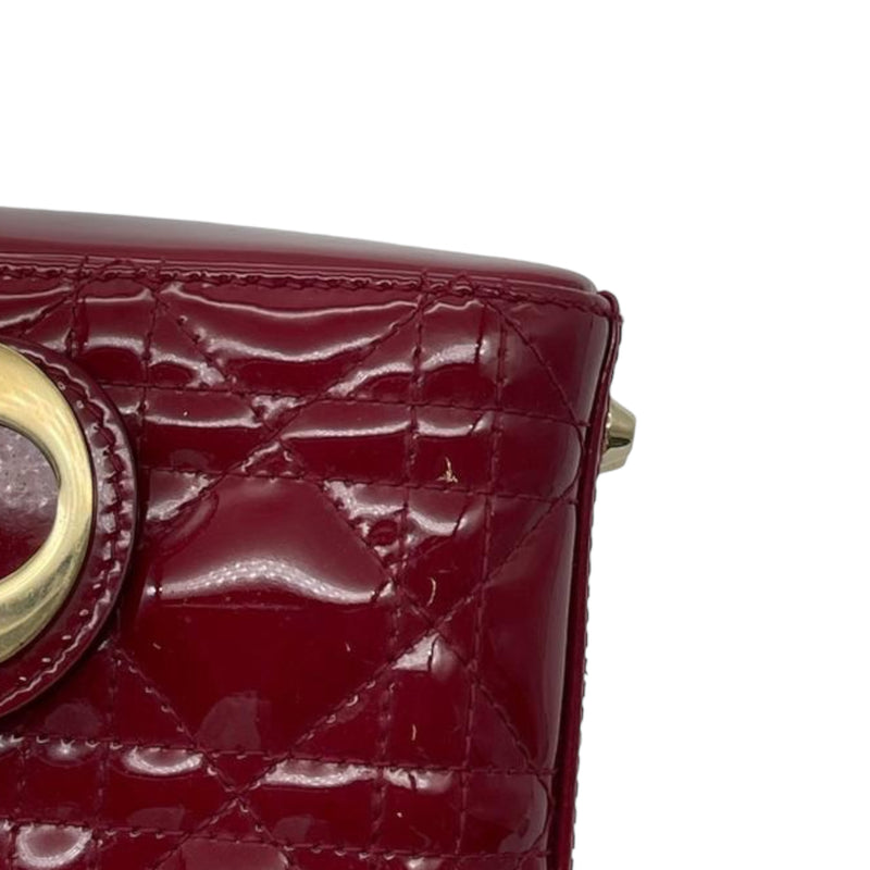 Mini Lady Dior Patent Red GHW