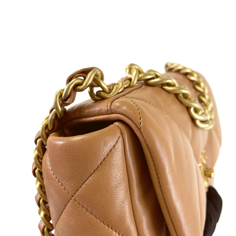 19 Lambskin Small Caramel Mixed Hardware