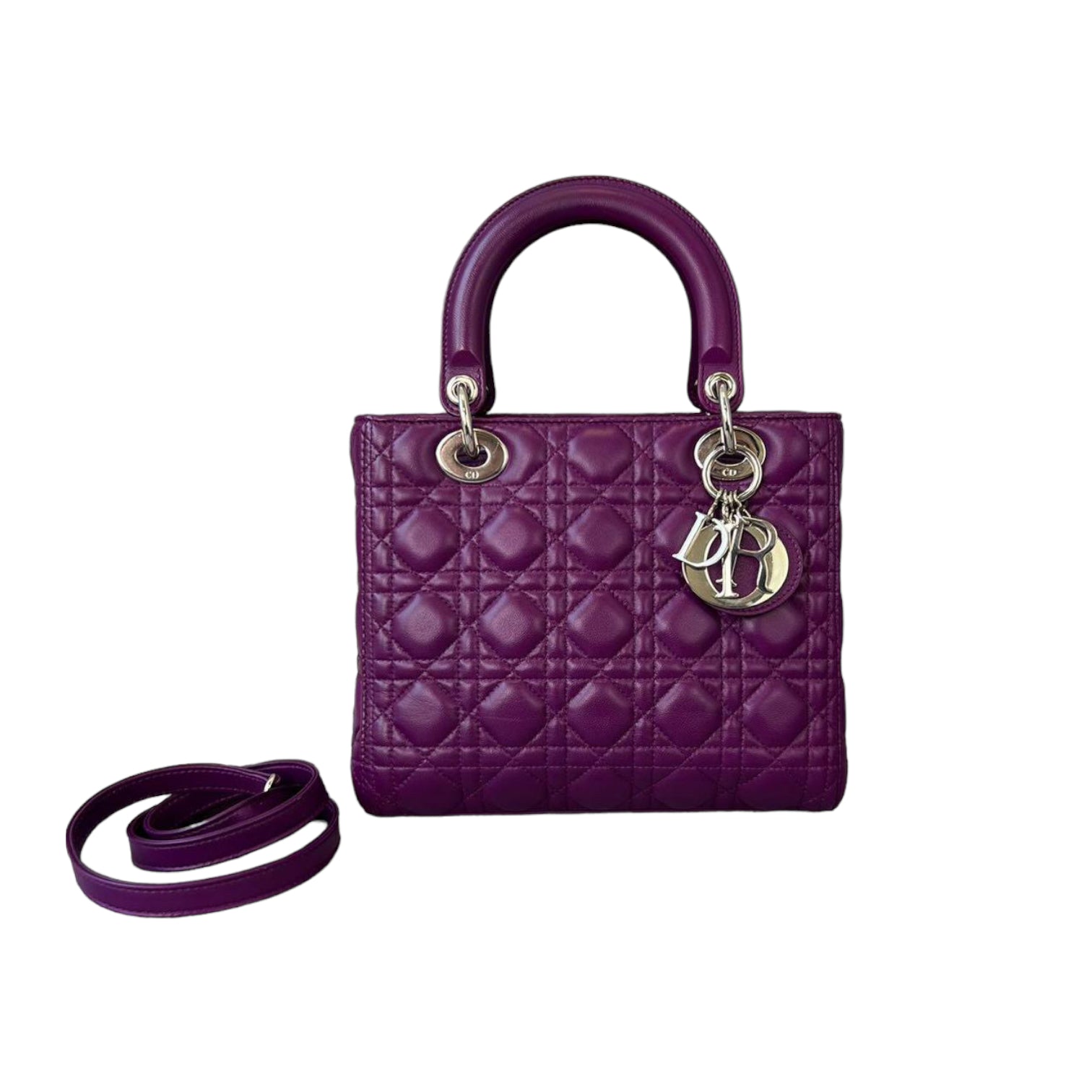 CHRISTIAN DIOR Lady Dior Small Bag Purple  REAWAKE