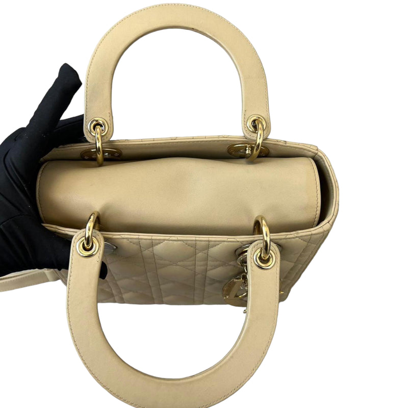 Lady Dior Medium Beige GHW