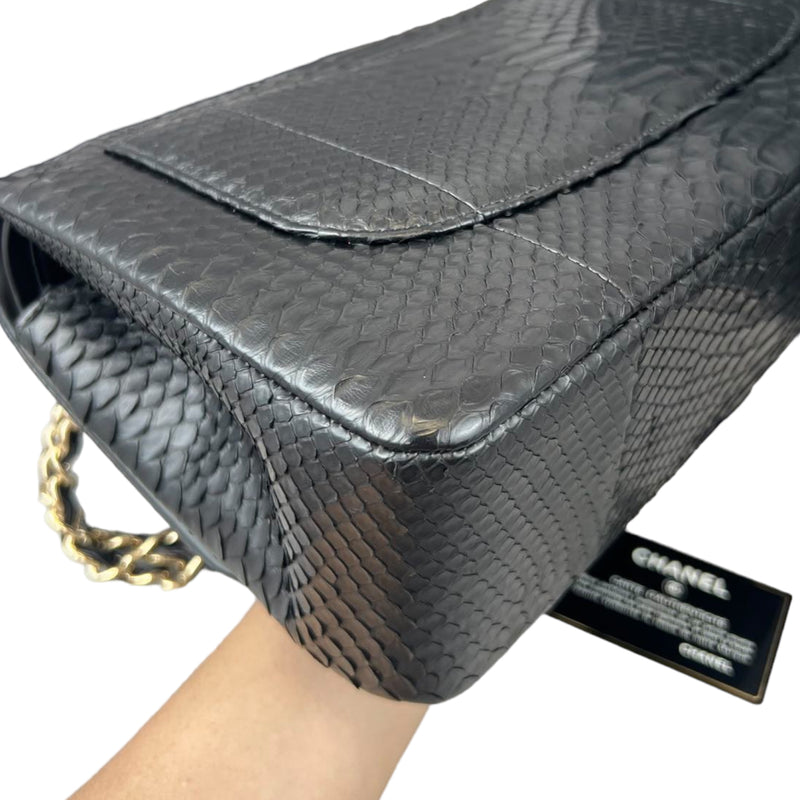 Jumbo Double Flap Python Black GHW