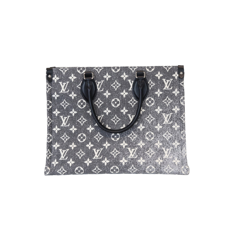 Louis Vuitton Onthego MM Summer Blue in Embossed Grained Cowhide Leather  with Gold-tone - US