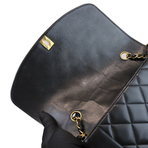 Medium Diana Lambskin Black GHW