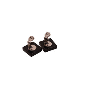 CC Clip-on Vintage Earrings Square