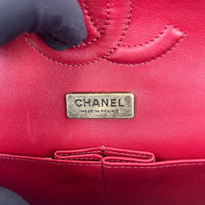 Classic Flap Medium Python Red GHW