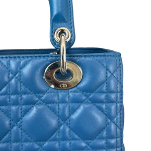 Lady Dior Medium Blue Lambskin SHW