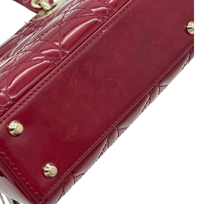 Mini Lady Dior Patent Red GHW