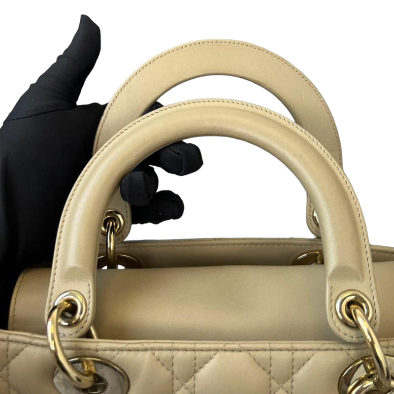 Lady Dior Medium Beige GHW