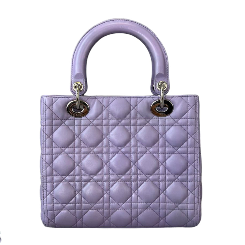 Lady Dior Medium Lambskin Purple SHW  Bag Religion