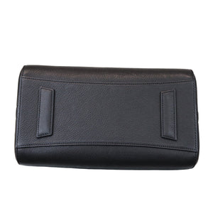 Small Antigona Grained Leather Black SHW
