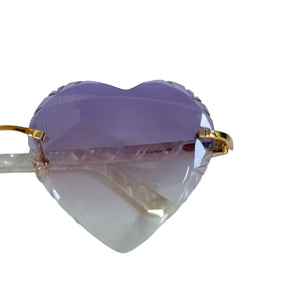 Heart Sunglasses Purple GHW