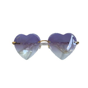 Heart Sunglasses Purple GHW