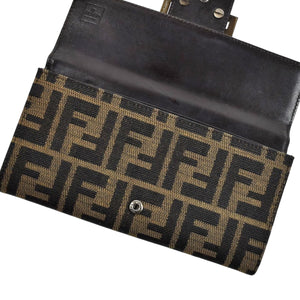 Monogram Zucca Long Flap Wallet Brown