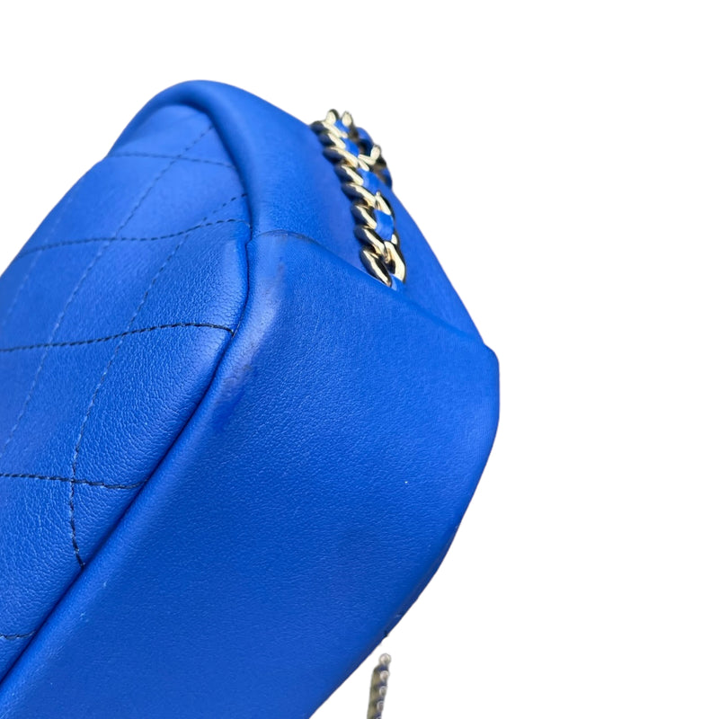 Blue Camera Bag Calfskin LGHW
