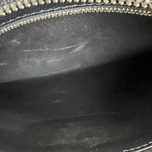 Gabrielle Hobo Python Medium Black
