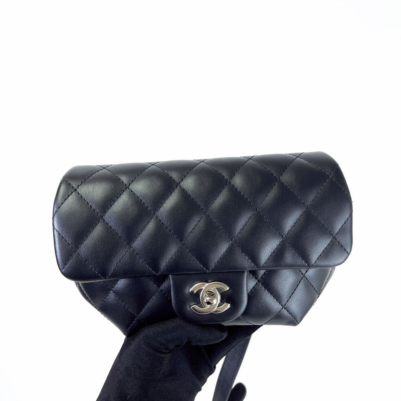 CHANEL CC Matelasse Waist Pouch Bum Bag Enamel Patent Leather