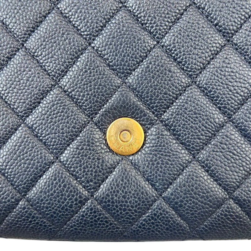 CHANEL Blue Classic Mini Flap Bag Lambskin Rectangular GHW 22S