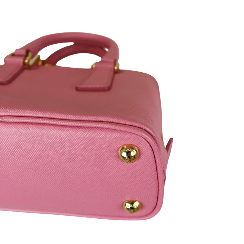 Promenade Mini Saffiano Pink GHW