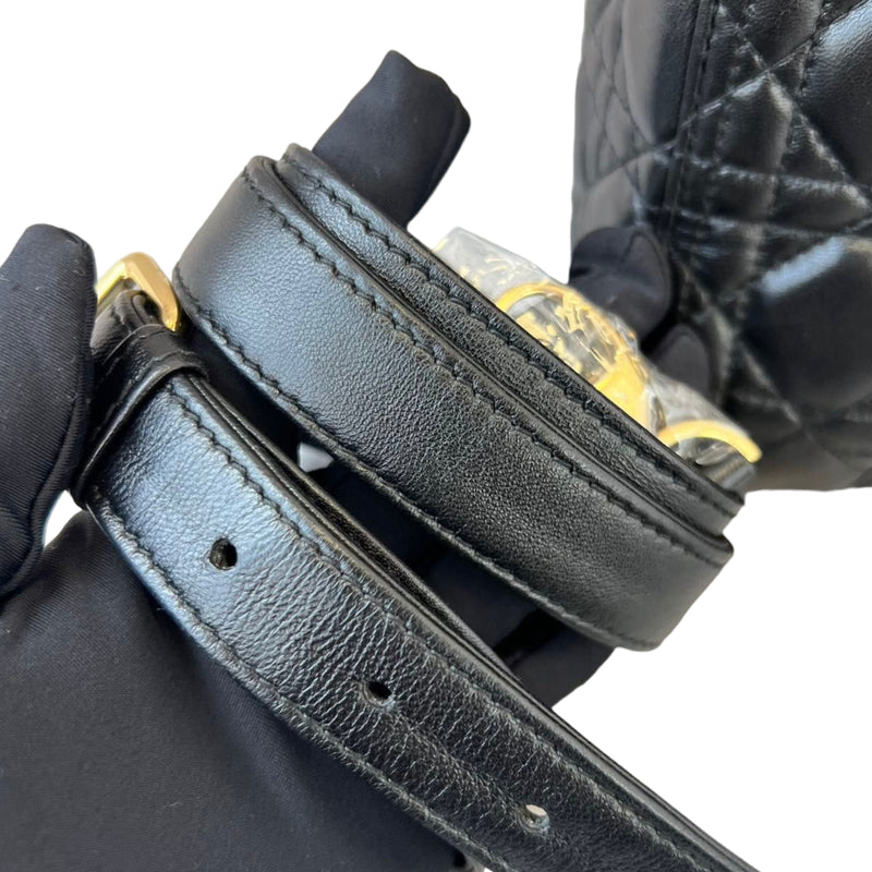 Lady Dior Lambskin Medium Black GHW