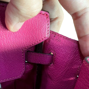 Birkin 25 Fuschia Chevre PHW