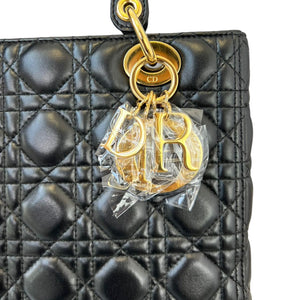 Lady Dior Lambskin Medium Black GHW