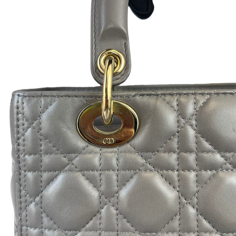 Lady Dior Medium Grey GHW